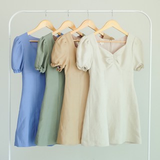 Robin dress (เดรสสั้นทรงเอ แขนตุ๊กตา)