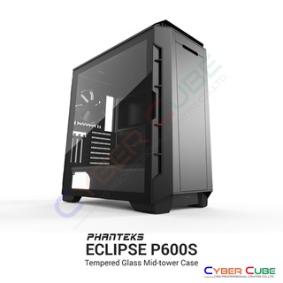 Phanteks Eclipse P600s (Black) -- Tempered Glass Mid-tower Case สีดำ (เคส) Case