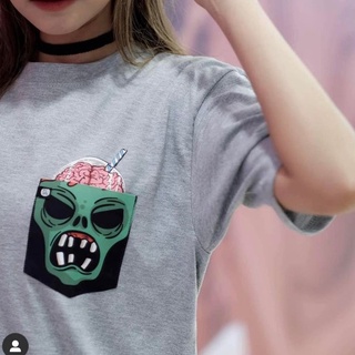 เสื้อยืด Brain Slushie Pocket Tee | Thrift Apparel T Shirt