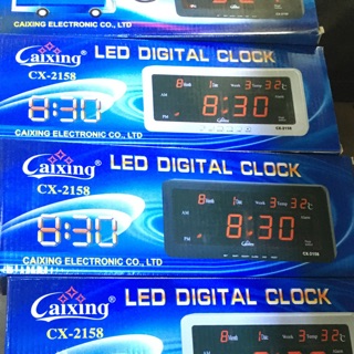 CX-2158 นาฬิกากาดิจิตอล LED แขวนผนัง ตั้งโต๊ะ