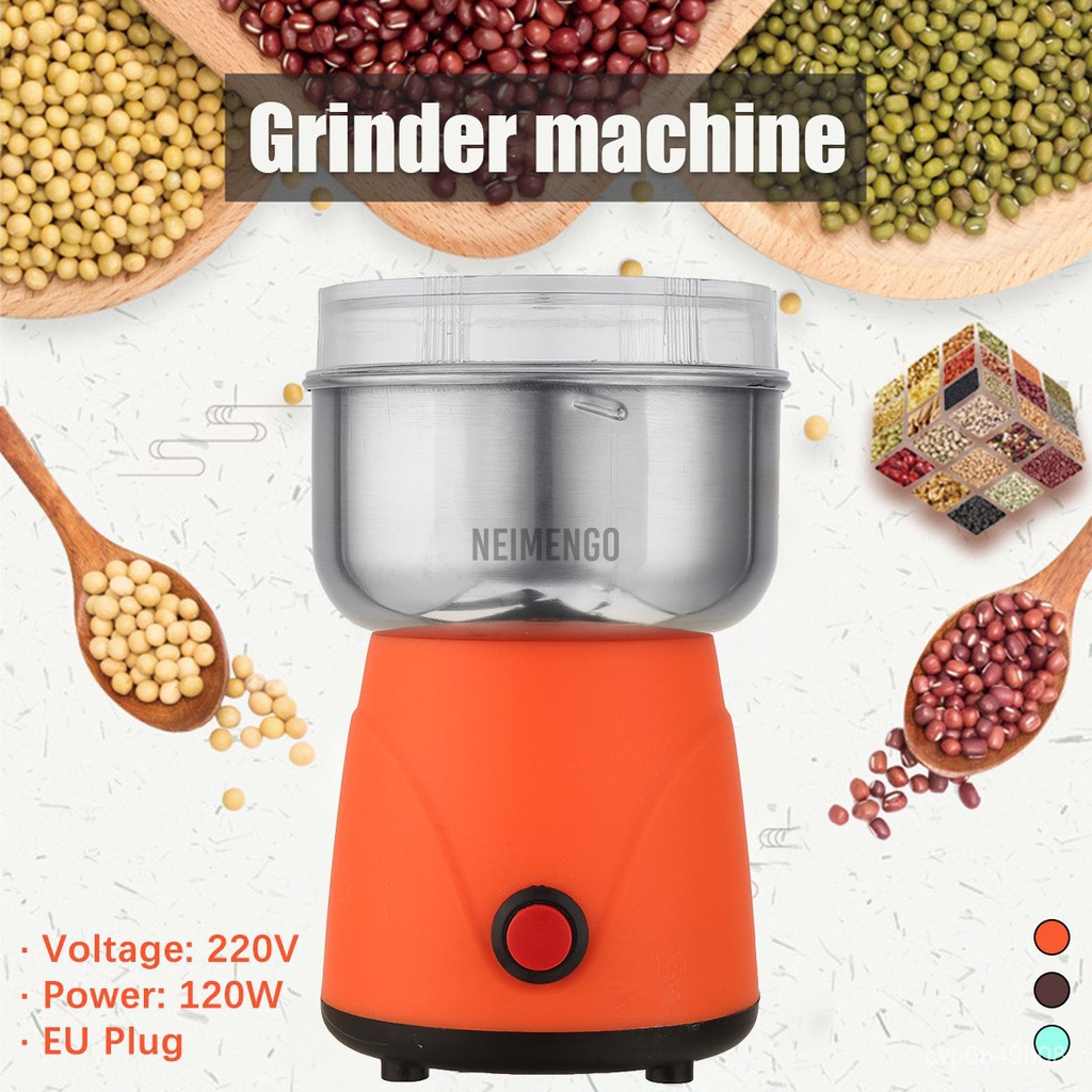 Electric Dry Grinder Stainless Steel Coffee Bean Nut Spice Grinding ...