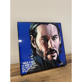 John wick กรอบรูป ตกแต่งห้อง ตกแต่งบ้าน พร้อมติดตั้งขึ้นผนัง