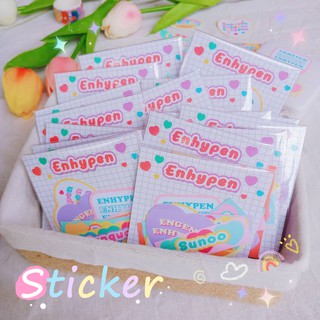 ENHYPEN sticker nametag (dicut)