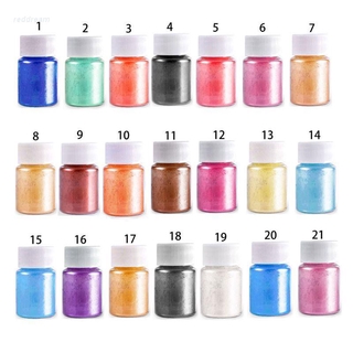 ผงเรซิ่นสีแดง 21 สีสําหรับทําเครื่องประดับ