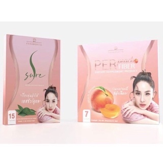 🚘พร้อมส่ง🚘เพอร์พีช เอสชัวร์ สูตรเด็ด by คุณนุ้ย สุจิรา Per Peach Fiber &amp; S Sureเอสชัว เพอร์พีช ดีท็อก