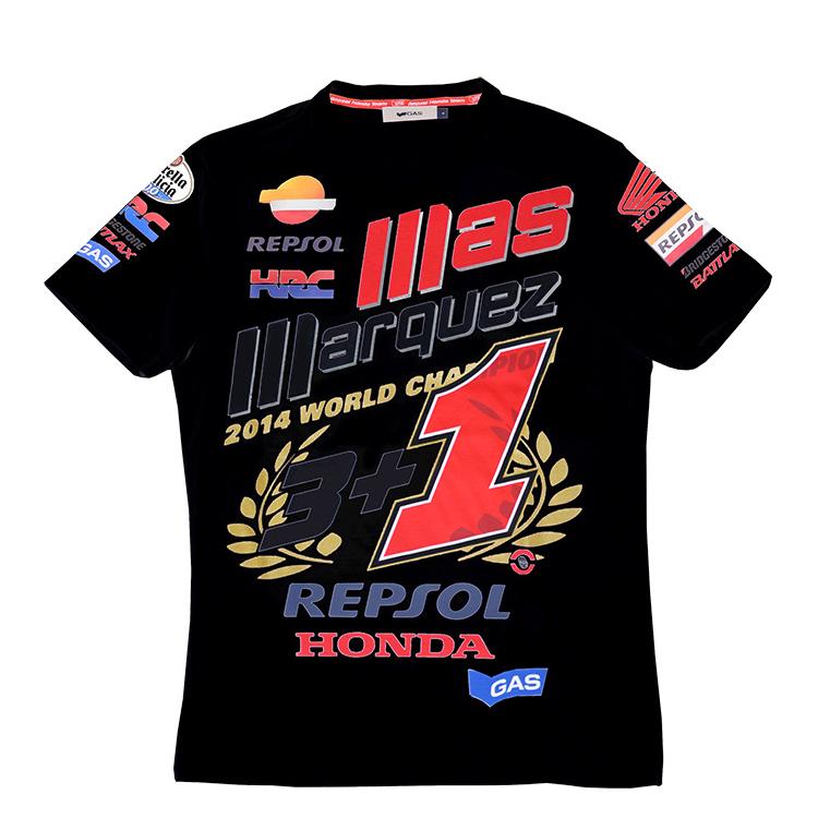 เสื้อยืดคอก ลมแขนสั้นแบบแห้งเร็วสําหรับ honda moto