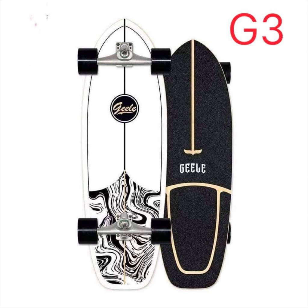 Surf Skate board เซิร์ฟสเก็ต Geele (เลือกลายด้านใน)
