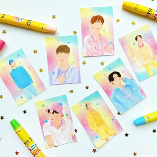 💜 DYNAMITE PORTRAIT GLITTER STICKERS (IADORECHUU) 💜