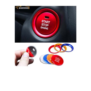 โปรโมชั่น : QS ฝาครอบปุ่ม Start Stop เครื่องยนต์ สำหรับ Mazda 3 Axela CX-3-4-5