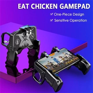 จอยเกมล์มือถือ K21 ใหม่ล่าสุด Gamepad ด้ามจับพร้อมปุมยิง PUBG Free Fire Shooter Controller Mobile Joystick จอยกินไก่