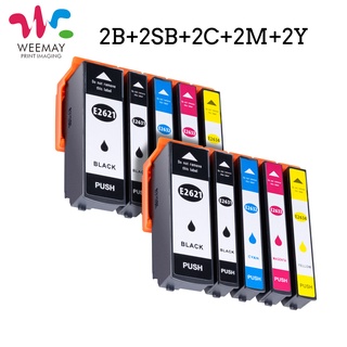 Weemay 26XL Compatible for T2621 T2631 to T2634 Ink cartridge for Epson XP510 XP520 XP600 XP605 XP610 XP615 XP620 XP625