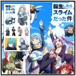 ✿ That Time I Got Reincarnated as a Slime - Anime Mini Temporary Tattoo สติ๊กเกอร์ ✿ 1Sheet Waterproof Tattoos for Sexy Arm Clavicle Body Art Hand Foot