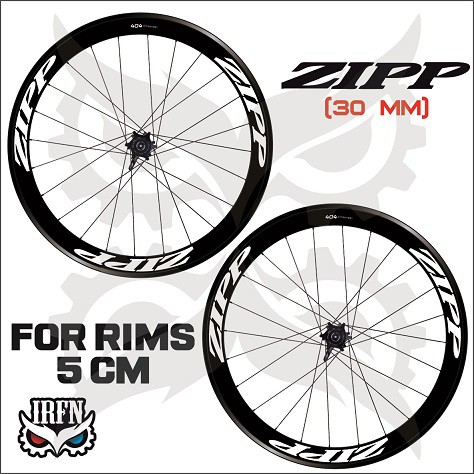 Zipp 404 Rims Decal สติกเกอร์กว้าง 30 มม