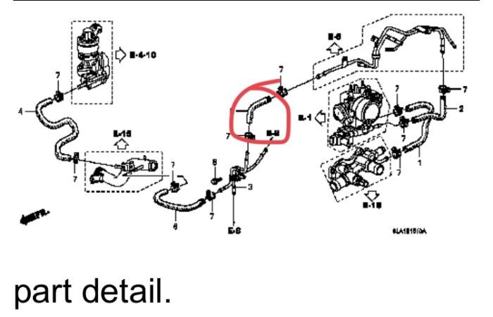 Honda Jazz GD3 New City GD8 2004-2008 ท่อหม้อน้ําเครื่องทําความร้อนท่อ