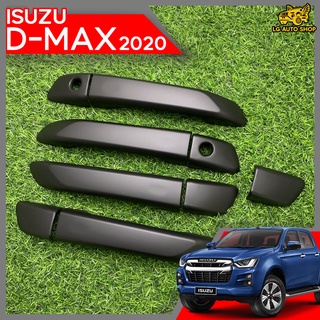 เบ้าครอบจับประตู ครอบเบ้าจับประตู ISUZU  D-max 4D 2020 สีดำด้าน (AOS) lg_autoshop