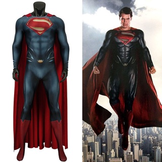 ชุดจั๊มสูทคอสเพลย์ Superman Steel สําหรับผู้ชาย