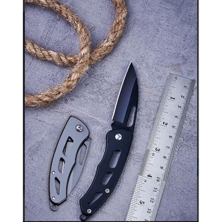 มีดพับแบบพกพา ขนาด : 2.5 x 0.4 x 15 ซม.สีดำ รุ่น outdoor folding knife