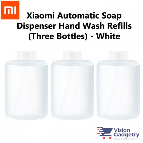 Xiaomi Mijia Mi เครื่องจ่ายสบู่เติม 3 ขวดสีขาว (320ml) สําหรับ MJXSJ03XW และ PRO MJXSJ04XW