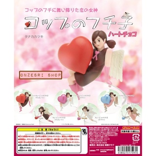 สาวน้อยเกาะแก้วฟูจิโกะคอลเลคชั่น "หัวใจช็อกโกแลต" Cup no Fuchiko Heart Choco Set ครบเซ็ต 6 ตัว (ไม่มีกล่อง)