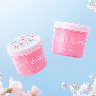 พร้อมส่ง สครับกลิ่นซากุระ OH BABY BODY SMOOTHER ขนาด 350 กรัม