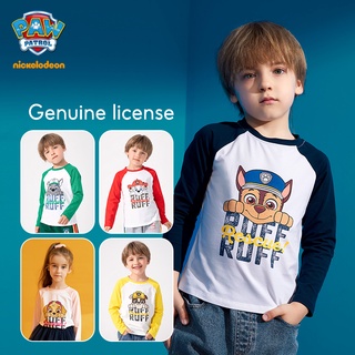 Paw Patrol เสื้อยืดเด็กแขนยาว ใส่เที่ยว เท่ๆ  เสื้อ