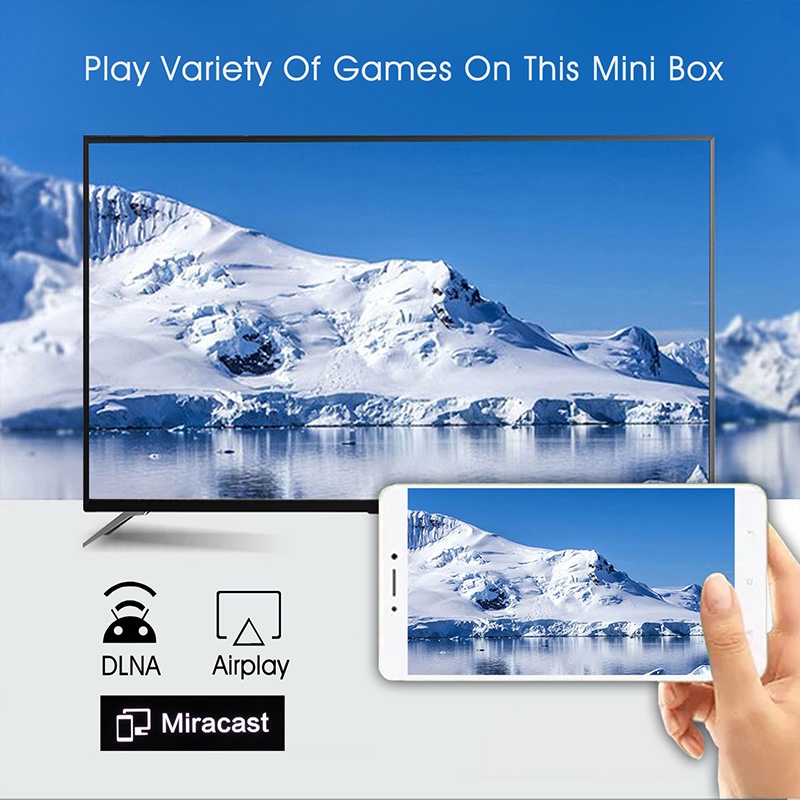 MINI Q1 Smart TV BOX Android 10.1 Youtube 4GB 64GB Rockchip RK3328 Quad ...