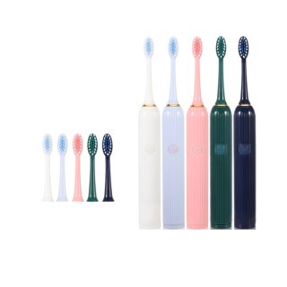 [พร้อมส่ง]5สี แปรงสีฟันไฟฟ้าสำหรับผู้ใหญ่ Electric Toothbrushes D01 พร้อมหัวแปรง 2 หัว แปรงสีฟันไฟฟ้ากันน้ำIPX6