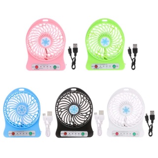 ลดเหลือ 89฿ 🔥Mini fan พัดลมพกพาขนาดเล็ก ชาร์จสายUSB ใส่ถ่าน ลมแรง คุณภาพดี รับประกันสินค้า ‼️