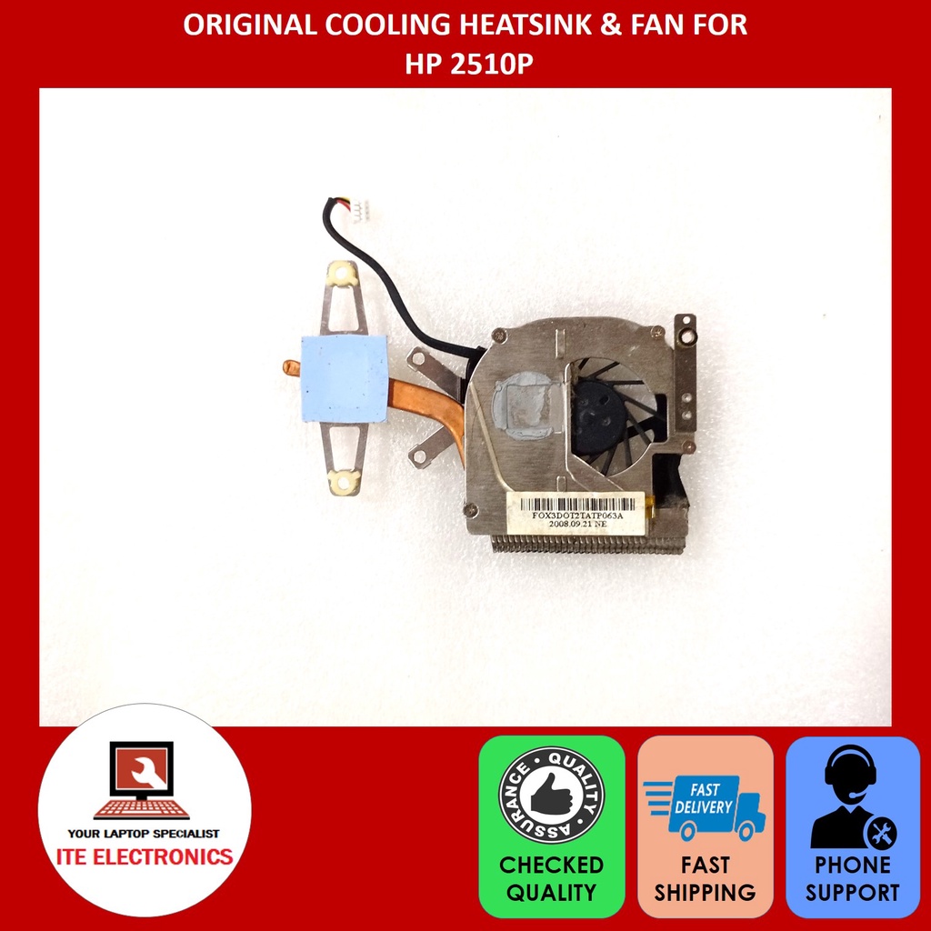 HP 2510P COOLING HEATSINK & FAN