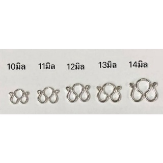 ตะขอ ตัว M เงินแท้ 92.5 % ตะขอ ตะขอเงิน เครื่องเงิน สร้อยเงิน อะไหล่สร้อย