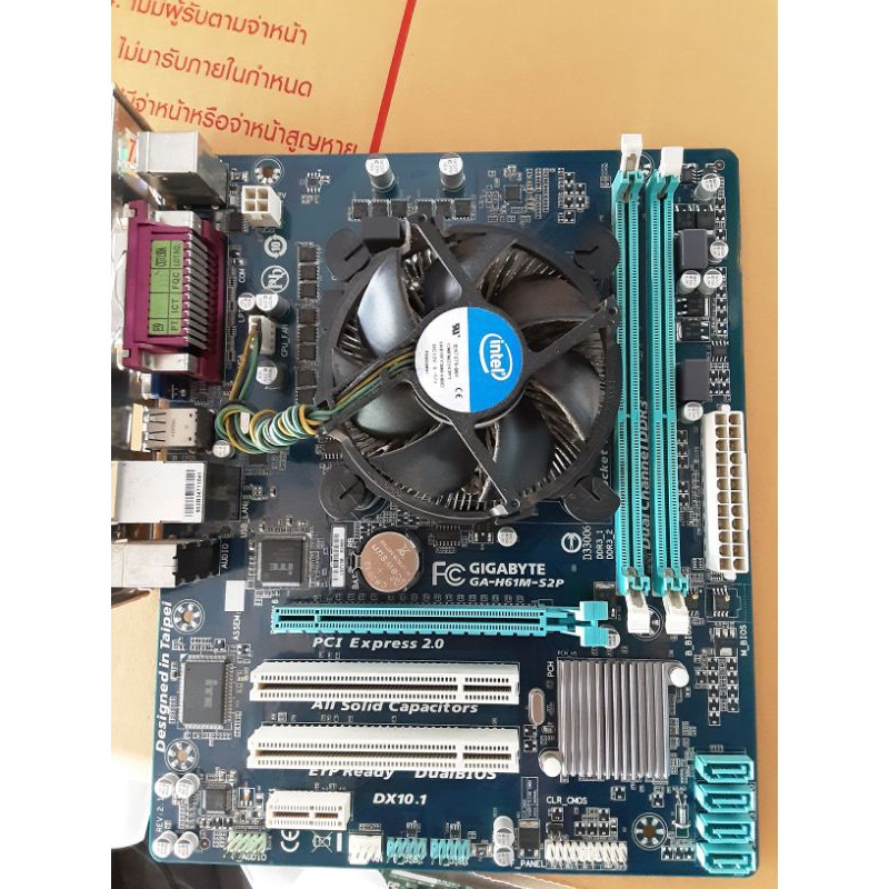 ชุด UPGRAD CORE I5-2400 3.10GHZ ซิ้งค์ พร้อมMB 1155 GIGABYTE H61 ฝาหลัง