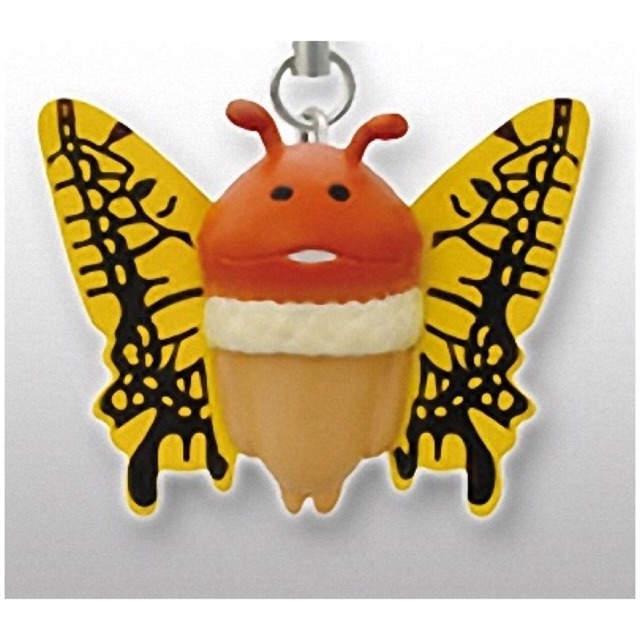 แท้ 100% จากญี่ปุ่น พวงกุญแจ สายเชือก เห็ด Nameko Growing Mushroom Mascot Cell Phone Strap (Ageha Na