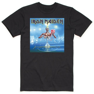 T-shirt  ขายดี เสื้อยืดคลาสสิก พิมพ์ลายอัลบั้ม Iron Maiden Seventh Son S-X Official Band Merch BDfpnc16KIikhc82S-5XL