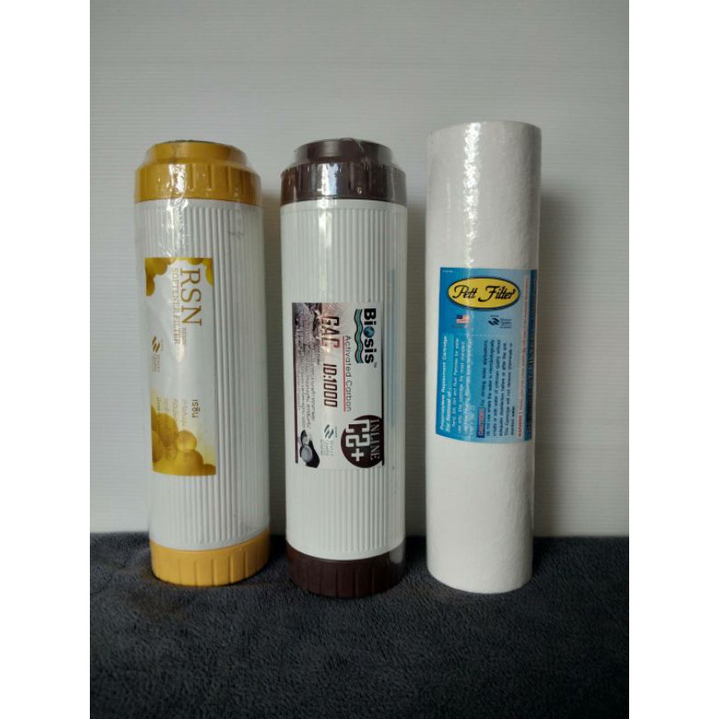 ไส้กรองเรซิ่น+ไส้กรองคาร์บอน+ไส้กรอง PP