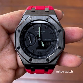 G-Shock AP Casioak Mod Black Red Rubber Sport Luxury (Gen3)