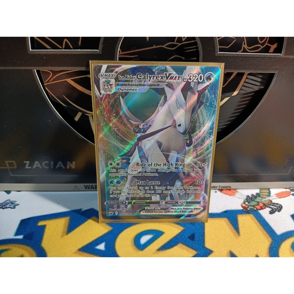Pokemon Card "Ice Rider Calyrex Vmax 046/198" ENG Chilling Reign