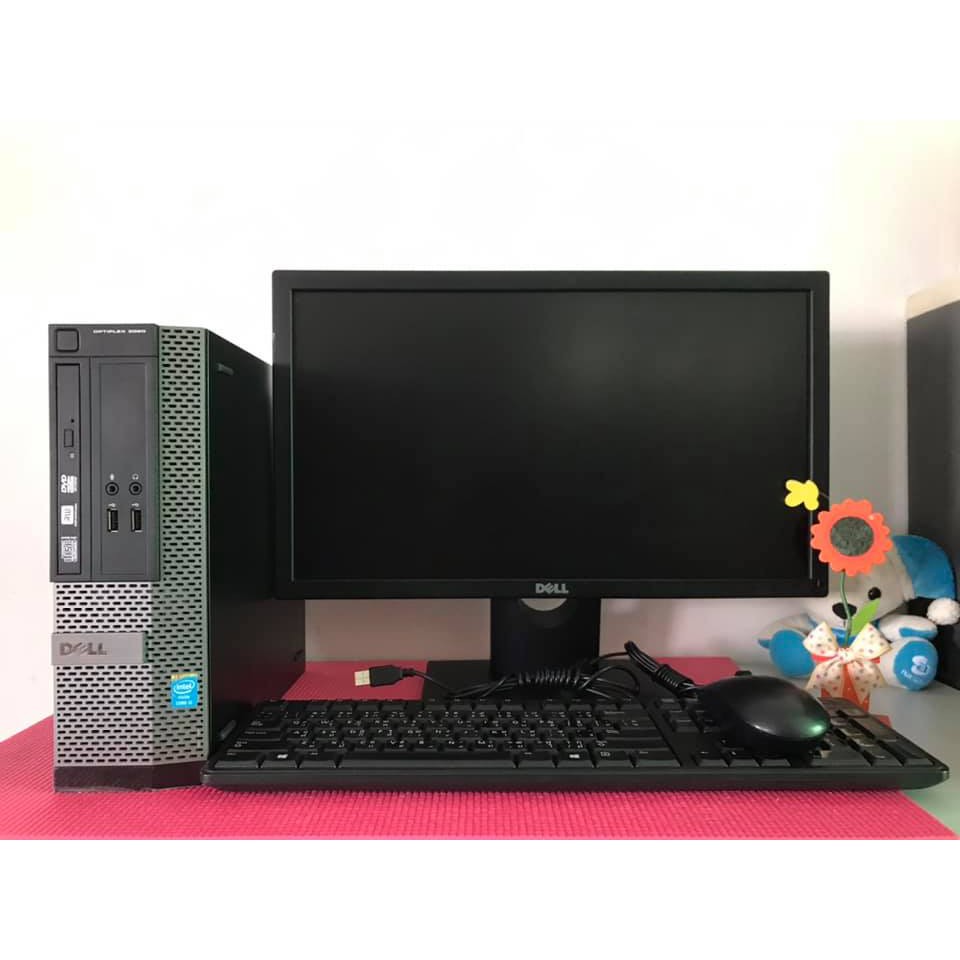 ชุดคอมพิวเตอร์ตั้งโต๊ะทำงาน-ดูหนัง-ฟังเพลง-ดูYouTubeแรงๆไม่สะดุด DELL i5-4570@3.20GHzพ้อมจอ19"y