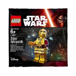 Lego Star Wars The Last Jedi Rare C-3PO Red Arm Minifigure Polybag 5002948