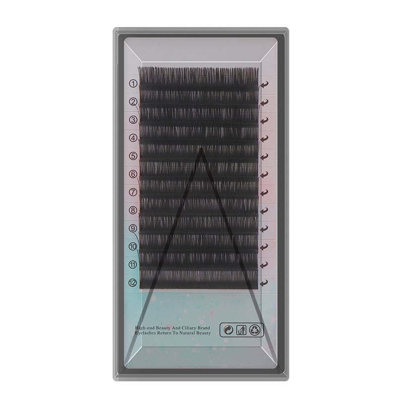 0.20 เดี่ยวแบนผม Grafting ขนตาเป่า Soft Double Hair Tip รูปที่ 8