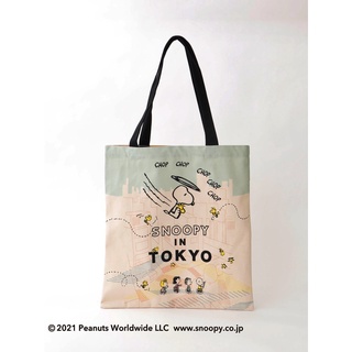 กระเป๋า Peanuts x Afternoon Tea LIVING Tote Bag คอลเลกชั่น Snoopy in Tokyo (Limited) ขนาด 38 x 40 ซม. สายยาว 58 ซม.