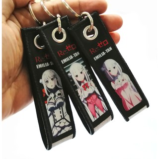 พวงกุญแจ Re Zero Emilia Re : Zero KEYCHAIN ติด กระเป๋า พวงกุญแจรถ ANIME การ์ตูน มังงะ MANGA