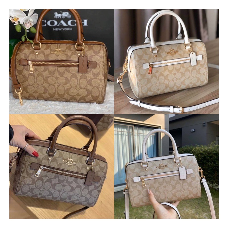 COACH ROWAN SATCHEL ลาย c