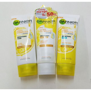 โฟมล้างหน้า การ์นิเย่ 100 มล. ไลท์คอมพลีท สปีด ไบรท์เทนนิ่ง Garnier Foam 100 ml. Light Complete Speed Brightening