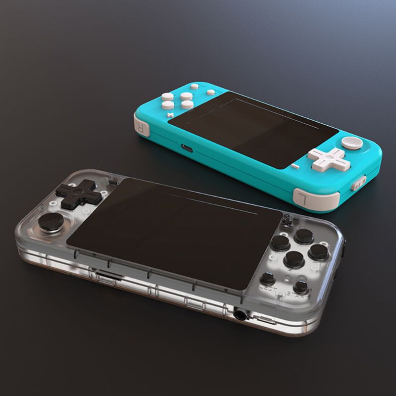 POWKIDDY Q90 เปิดระบบคู่มือถือคอนโซลเกมย้อนยุค 16 จําลอง