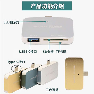 [ใส่โค้ด YYSH415 ลด 15%] USB Hub Type C To USB 3.0 RJ 45 สำหรับ SD TF Card Reader Adapter