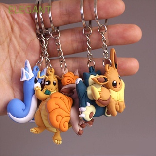 พวงกุญแจ จี้รูปโปเกม่อน Dragonair Vulpix Eevee Snorlax เหมาะกับของขวัญวันเกิด ของเล่นสําหรับเด็ก