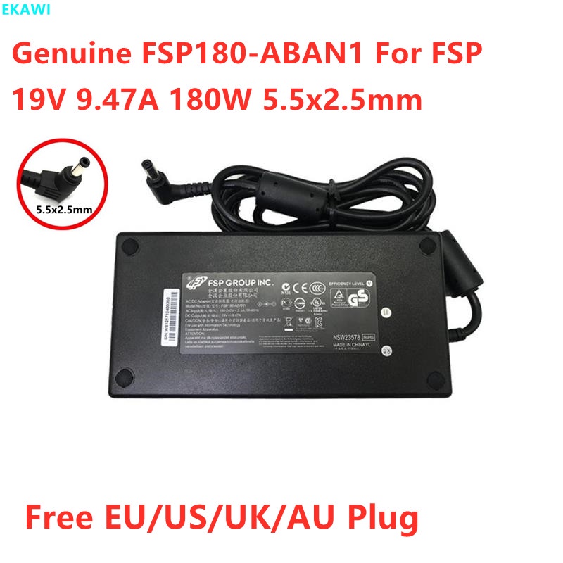Genuine FSP FSP180-ABAN1 FSP180-ABAN2 180W Charger 19V 9.47A 5.5x2.5mm Laptop Power Supply Adapters