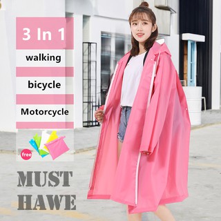 รหัสส่วนลด LLCB40  [พร้อมสต็อก / ข้อเสนอ จำกัด ] 3 ใน 1 เสื้อกันฝนฝน / Rainwear / Rainwear