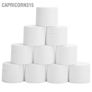 Capricorn315 ขวดโหลเปล่า เติมได้ สําหรับใส่ครีมบํารุงผิวหน้า ให้ความชุ่มชื้น Diy 10 กรัม ต่อชิ้น 10 ชิ้น