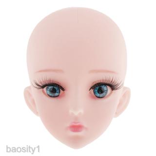 1/3 BJD Doll Head Mold with Elf Ear &amp; Eyes Set for LUTS DOD SD DZ DIY Custom Cosplay - The Head Cover Can be Unscrewed